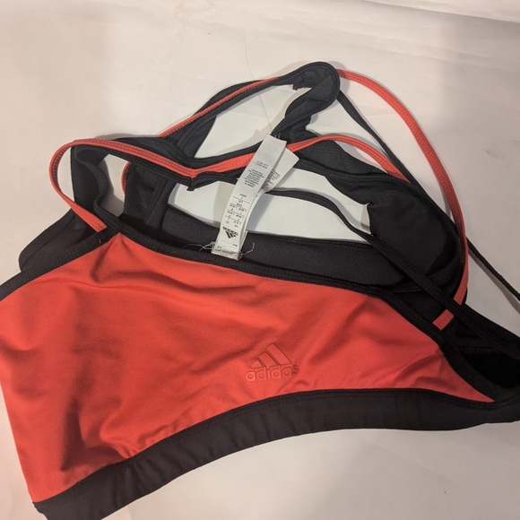 Adidas Mesh Racer Back Layered Sports Bra - Picture 3 of 4